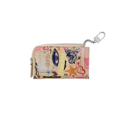 THE PUNK SCRIBBLE TOP ZIP MULTI WALLET